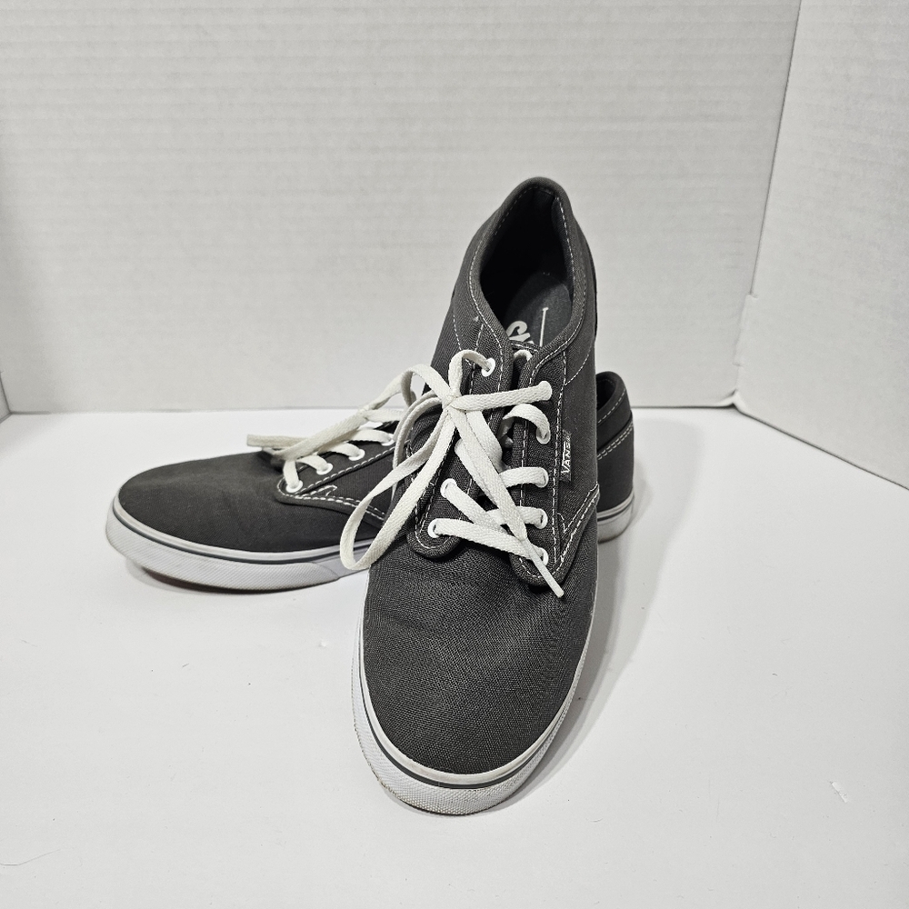 Vans Women's sz 9 Gray Canvas Uppers Lace Up